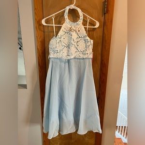 JJ’s House Flower Girl Dress - Sky Blue - Size Junior 12